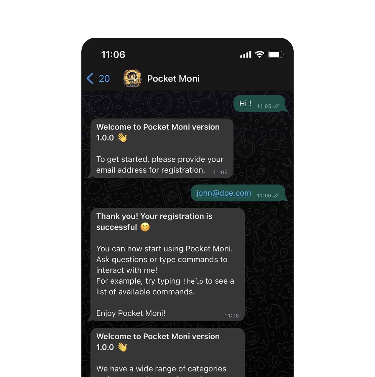 App screen