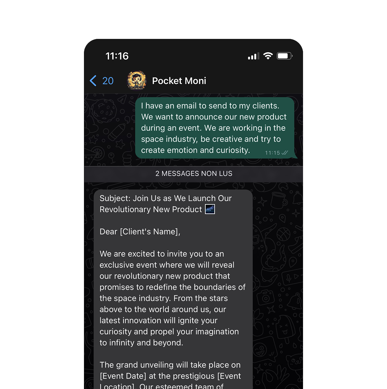 App screen