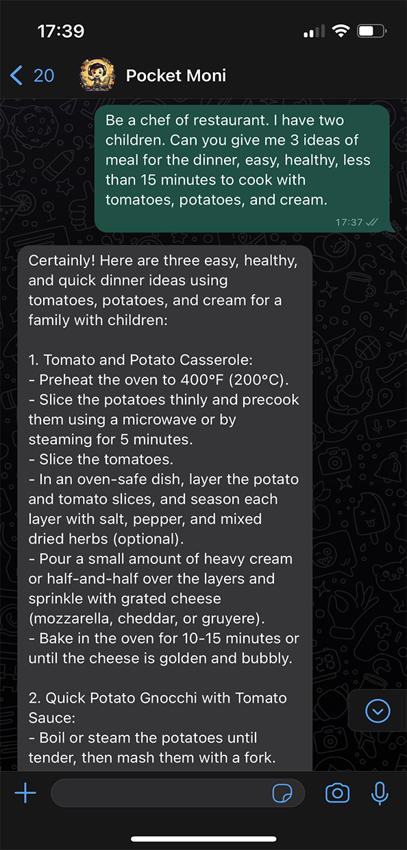 App screen